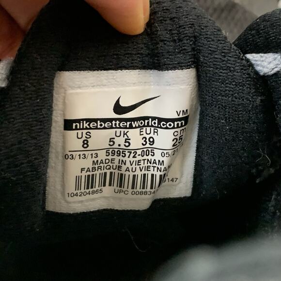 Nike Womens Flex Experience RN 2 Running Shoes Sneakers Size 8 599548-005 Black - Picture 12 of 13